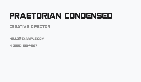 Praetorian Condensed Business Card