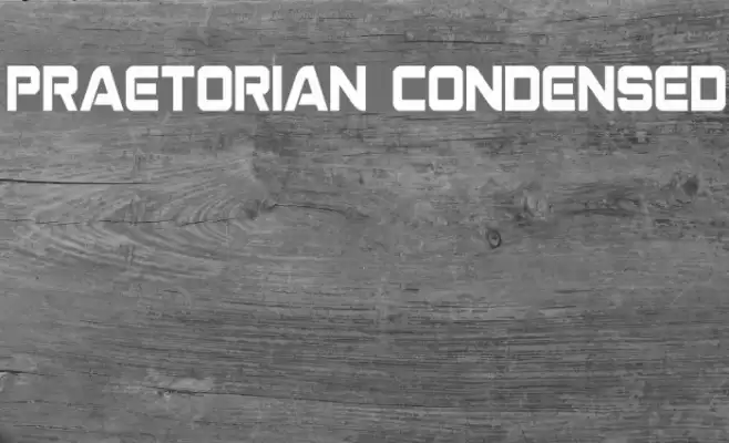 Praetorian Condensed Font examples