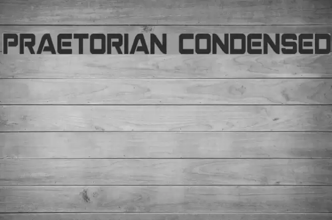 Praetorian Condensed Font examples