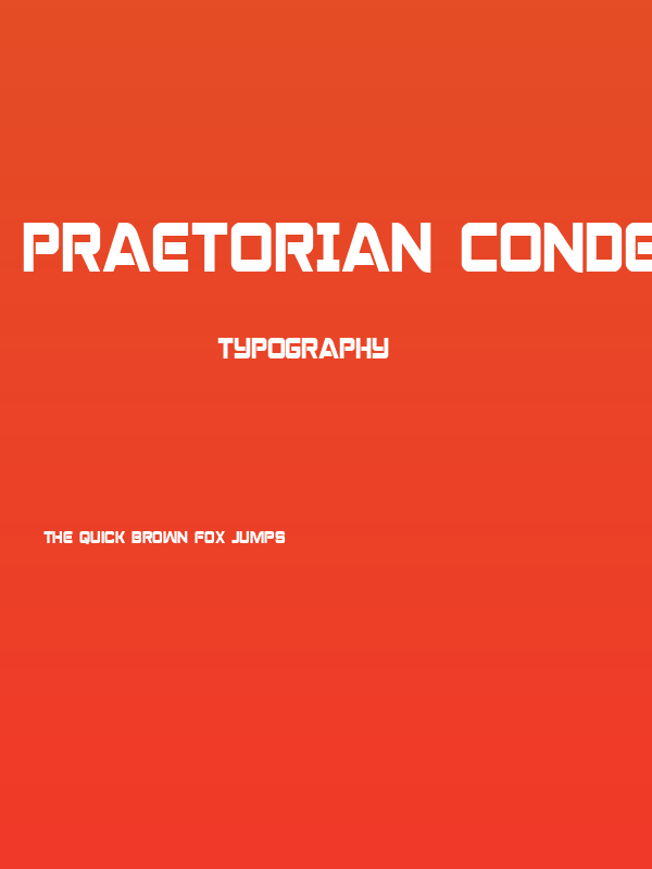 Praetorian Condensed Poster