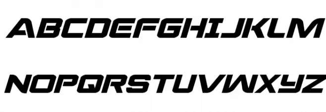 Praetorian Expanded Italic 字体 大写