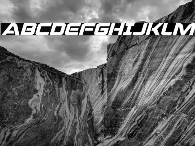 Praetorian Expanded Italic Font examples