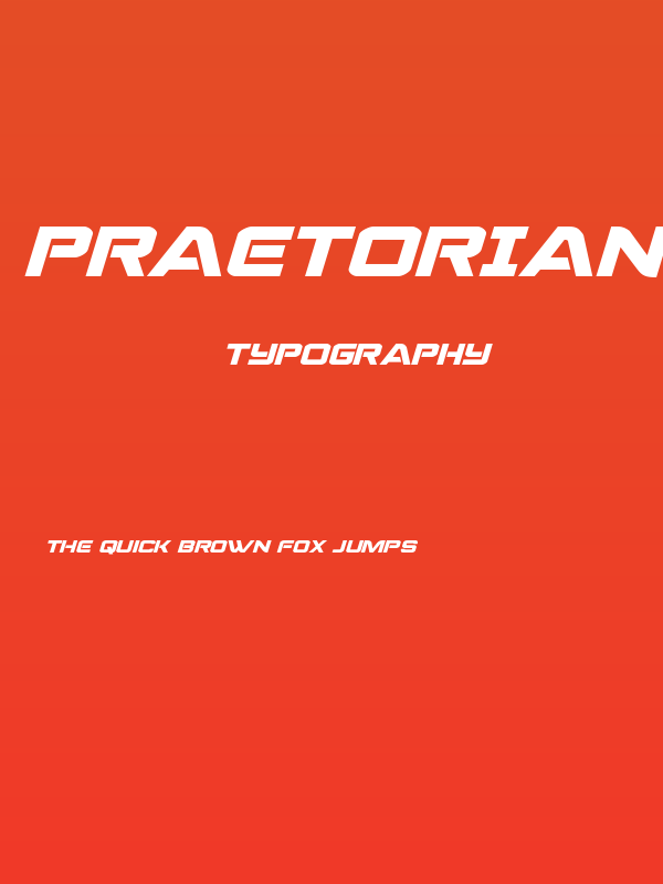 Praetorian Expanded Italic Poster