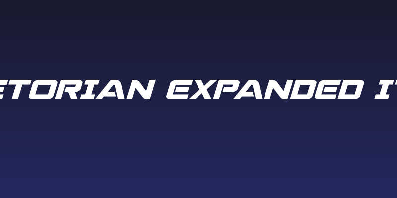 Praetorian Expanded Italic Social Header