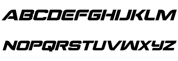 Praetorian Expanded Italic Font LOWERCASE