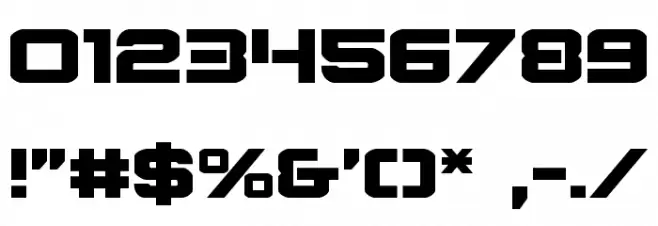 Praetorian Expanded Font OTHER CHARS