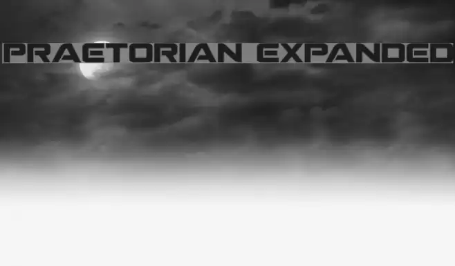 Praetorian Expanded Font examples