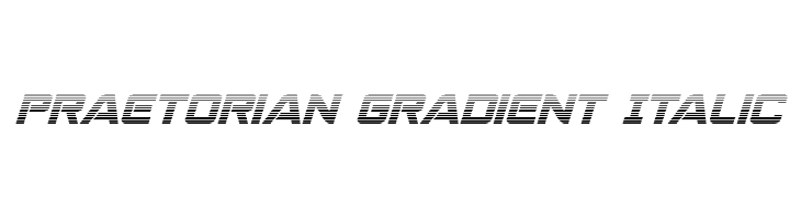 Praetorian Gradient Italic  les polices de caractères gratuit tlcharger