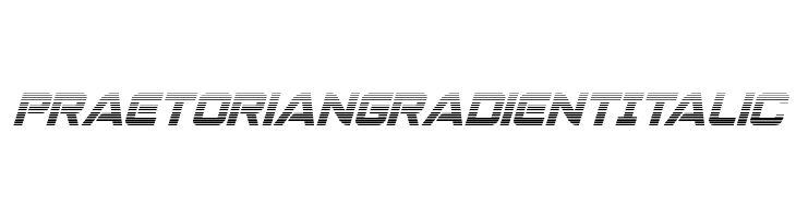 Praetorian Gradient Italic  免费字体下载