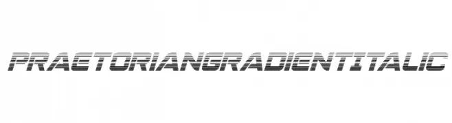 Praetorian Gradient Italic  免费字体下载