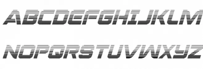 Praetorian Gradient Italic Polices MAJUSCULES