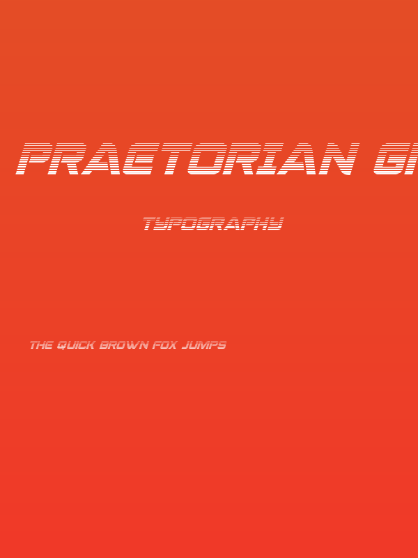 Praetorian Gradient Italic Poster