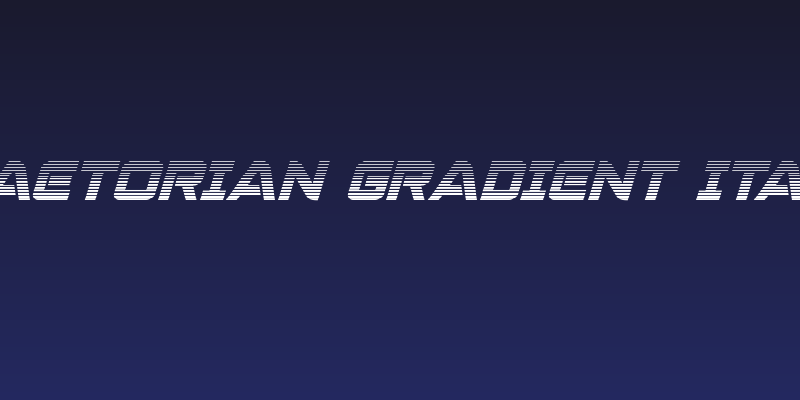 Praetorian Gradient Italic Social Header