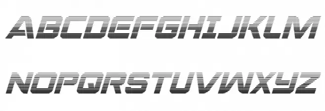 Praetorian Gradient Italic Polices MAJUSCULES