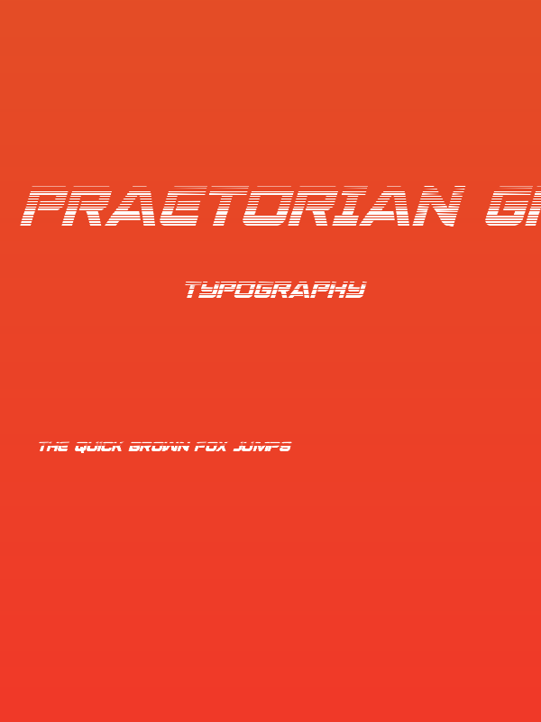 Praetorian Gradient Italic Poster