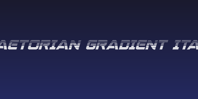 Praetorian Gradient Italic Social Header
