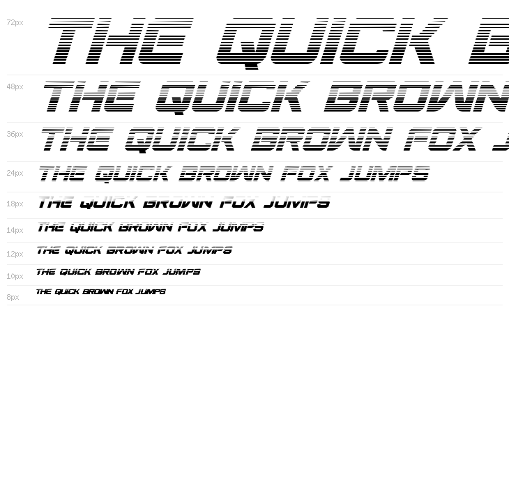 Praetorian Gradient Italic Waterfall