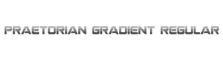 Praetorian Gradient Regular Font
