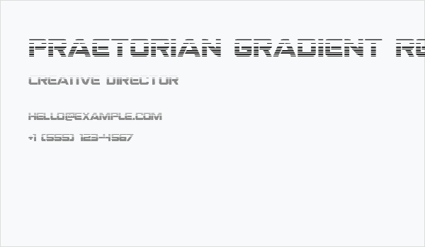 Praetorian Gradient Regular Business Card