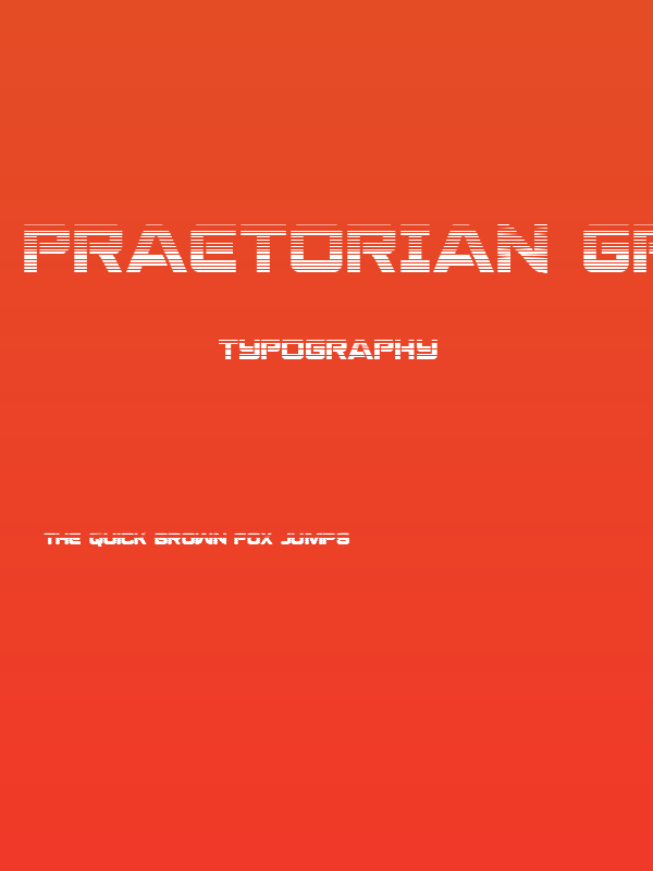 Praetorian Gradient Regular Poster