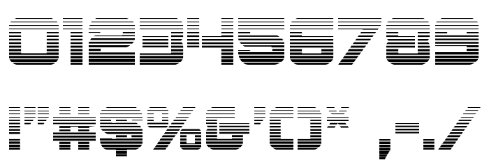 Praetorian Gradient Font OTHER CHARS