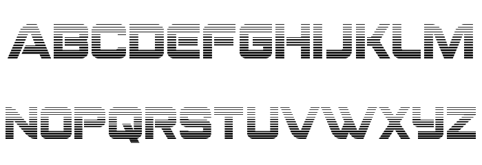 Praetorian Gradient Font LOWERCASE