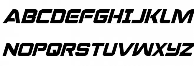Praetorian Italic 字体 大写