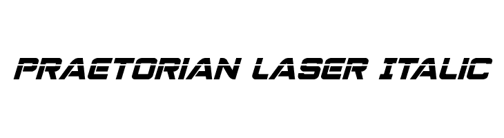 Praetorian Laser Italic  Fuentes Gratis Descargar