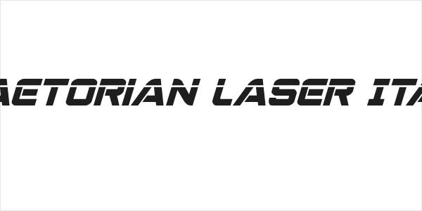 Praetorian Laser Italic Logo