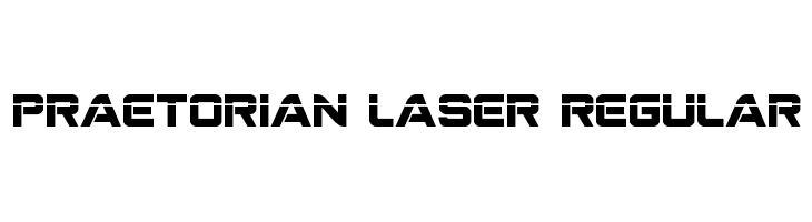 Praetorian Laser Regular  नि: शुल्क फ़ॉन्ट्स डाउनलोड