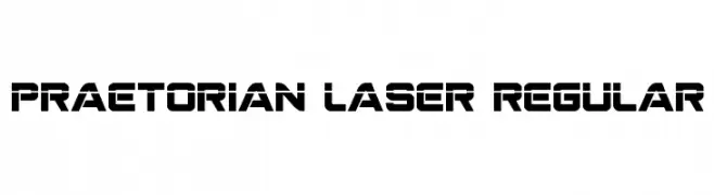 Praetorian Laser Regular  les polices de caractères gratuit tlcharger
