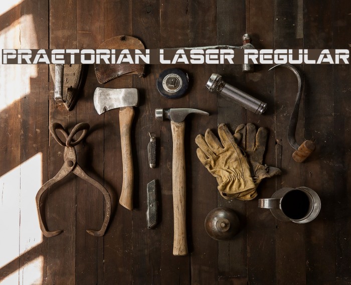 Praetorian Laser Regular Font examples