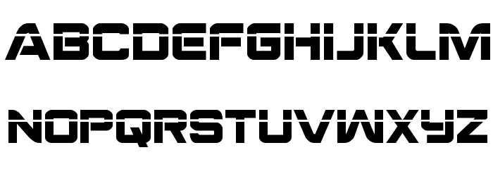 Praetorian Laser Regular Font LOWERCASE