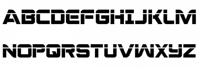 Praetorian Laser Schriftart Groß