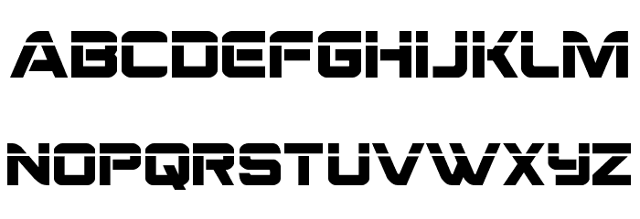 Praetorian Laser Font LOWERCASE