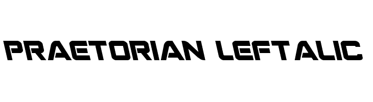 Praetorian Leftalic Font