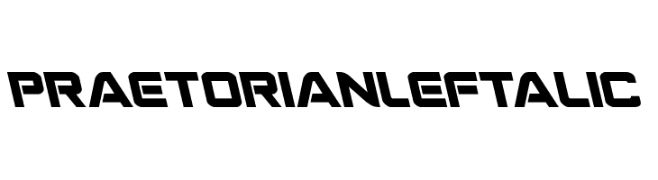 Praetorian Leftalic  font caratteri gratis
