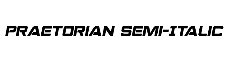 Praetorian Semi-Italic  Descarca Fonturi Gratis