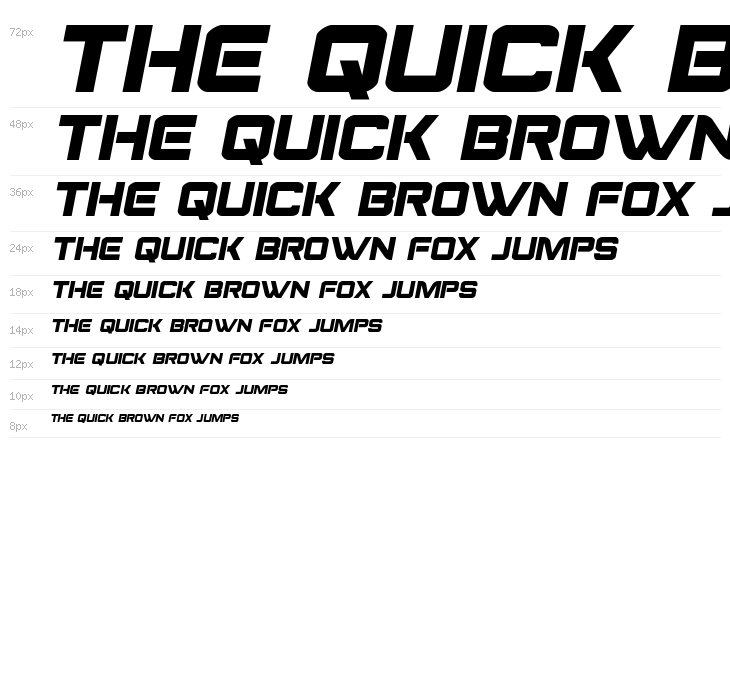 Praetorian Semi-Italic Waterfall