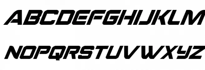 Praetorian Super-Italic फ़ॉन्ट लोअरकेस
