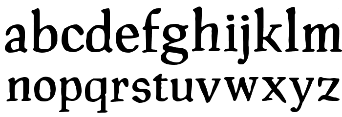 PragRoman Font LOWERCASE