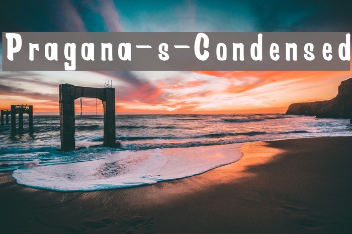 Pragana-s-Condensed Font examples