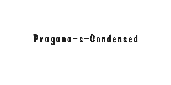 Pragana-s-Condensed Logo