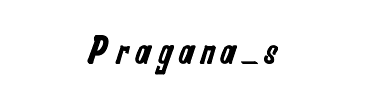 Pragana-s  免费字体下载