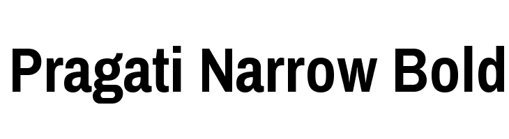 Pragati Narrow Bold Font
