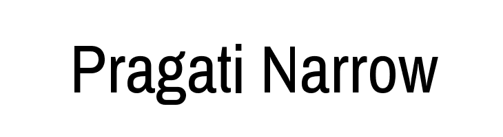 Pragati Narrow Font