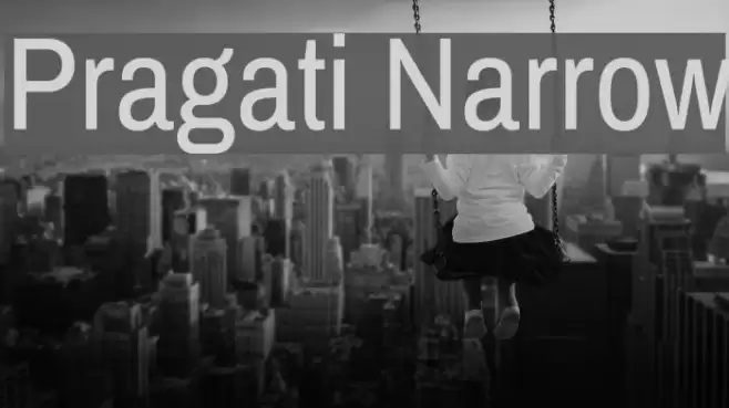 Pragati Narrow Font examples
