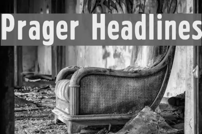 Prager Headlines Font examples