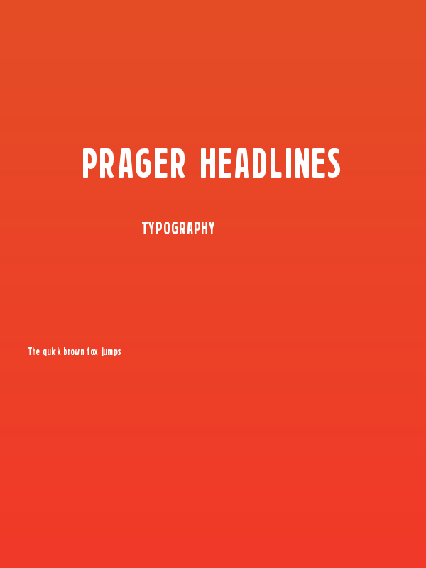 Prager Headlines Poster