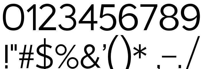 Pragma Sans Font OTHER CHARS